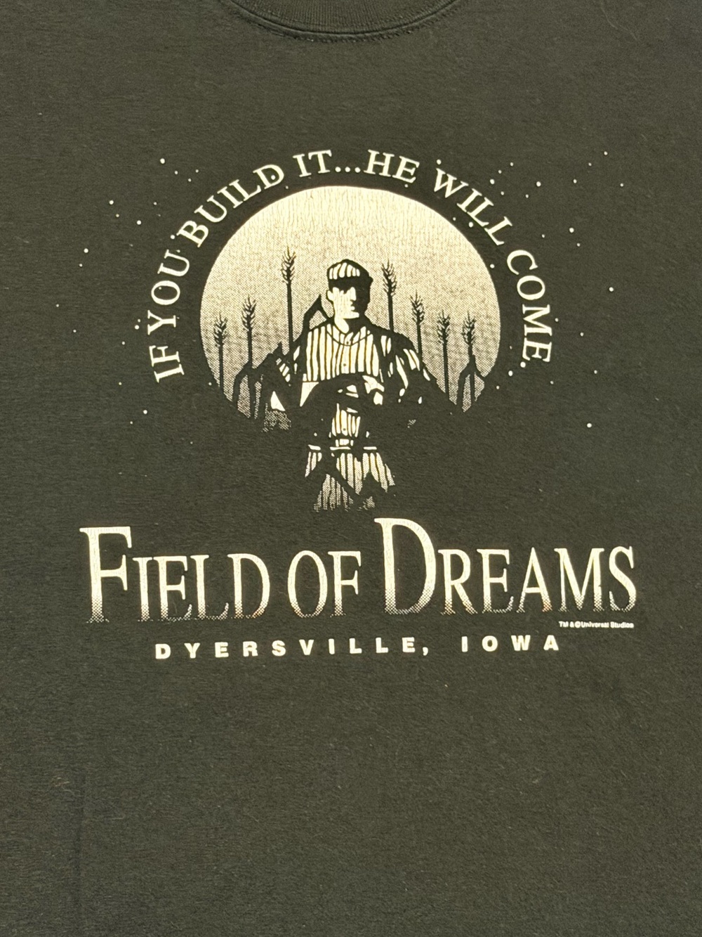 Field of Dreams Official Universal Studios Shirt Double Sided Size Large